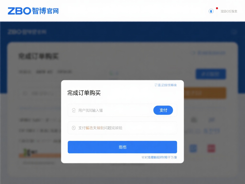 在zbo智博官网完成订单购买时，用户人为输入错误或
